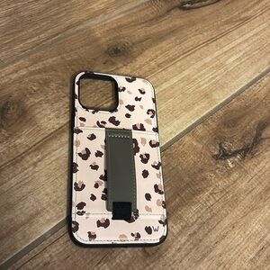 Pink leopard print Walli iPhone 13 Pro Max case